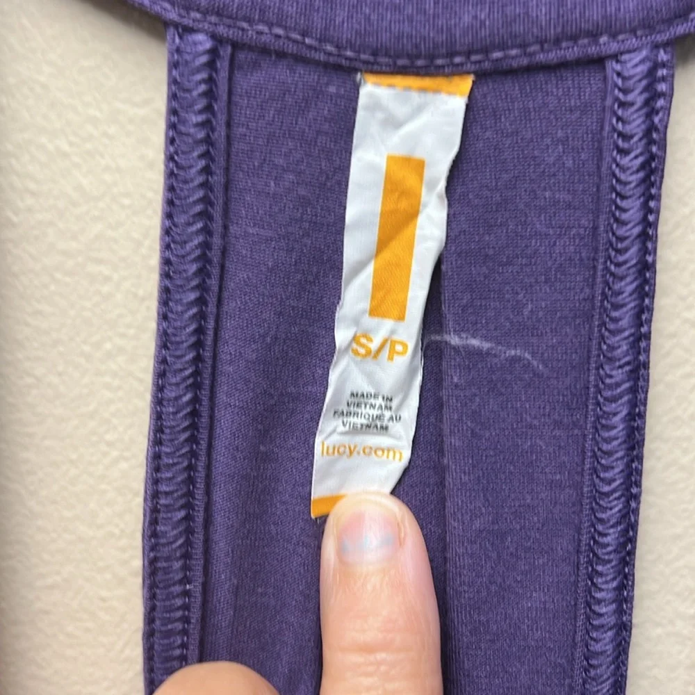 💜LUCY CALM HEART RACERBACK ACTIVE VEST/WRAP-PURPLE-POCKETS-S💜 - Picture 7 of 10